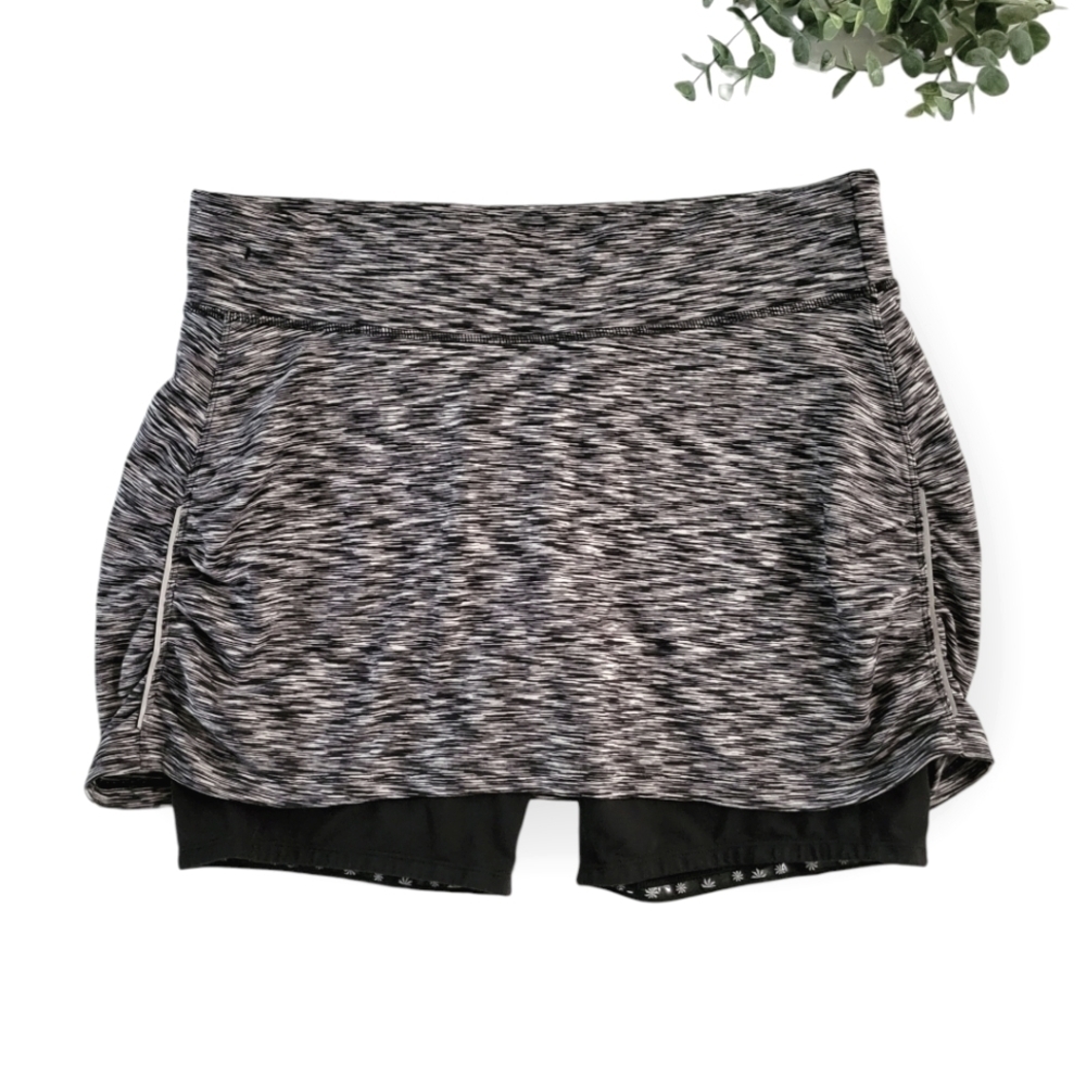Athleta Trekkie Skort Black Skirt Activewear Tennis Golf Large Activewear